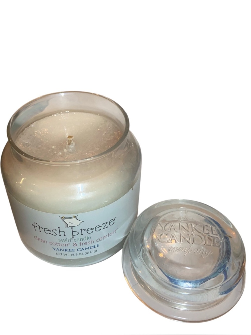 Retired Yankee Candle Fresh Breeze 14.5 Oz swirl candle NEW HTF Rare - Picture 2 of 5